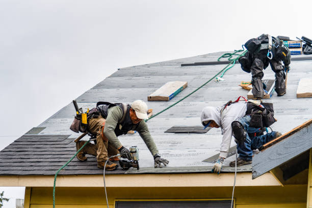 Professional Gutter Installation technician working in New Laguna, NM